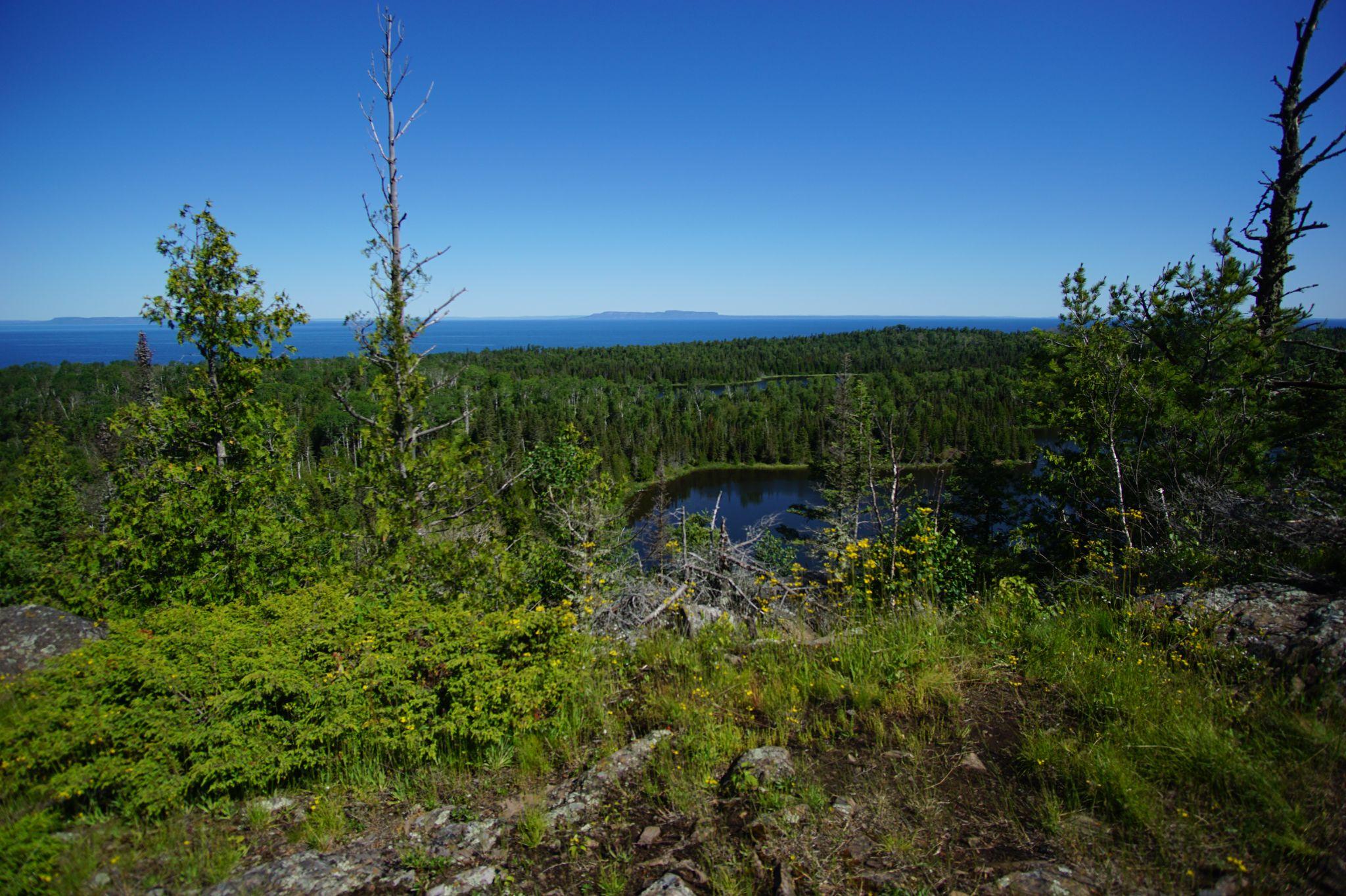 View from the Minong Ridge towards Sleeping Giant Provincial Park