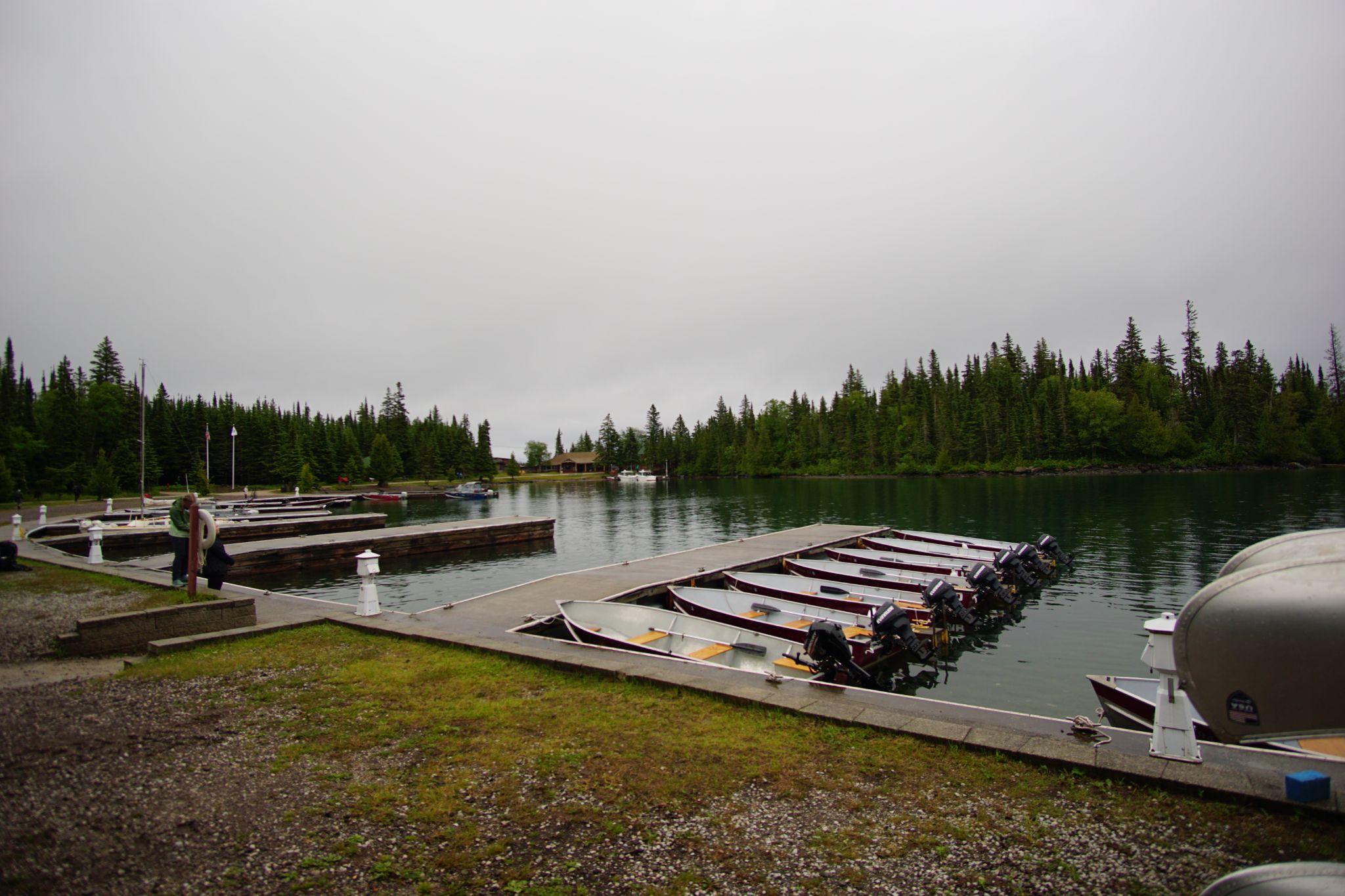 Arriving at Rock Harbor, we logged our plan with the ranger and hiked south.